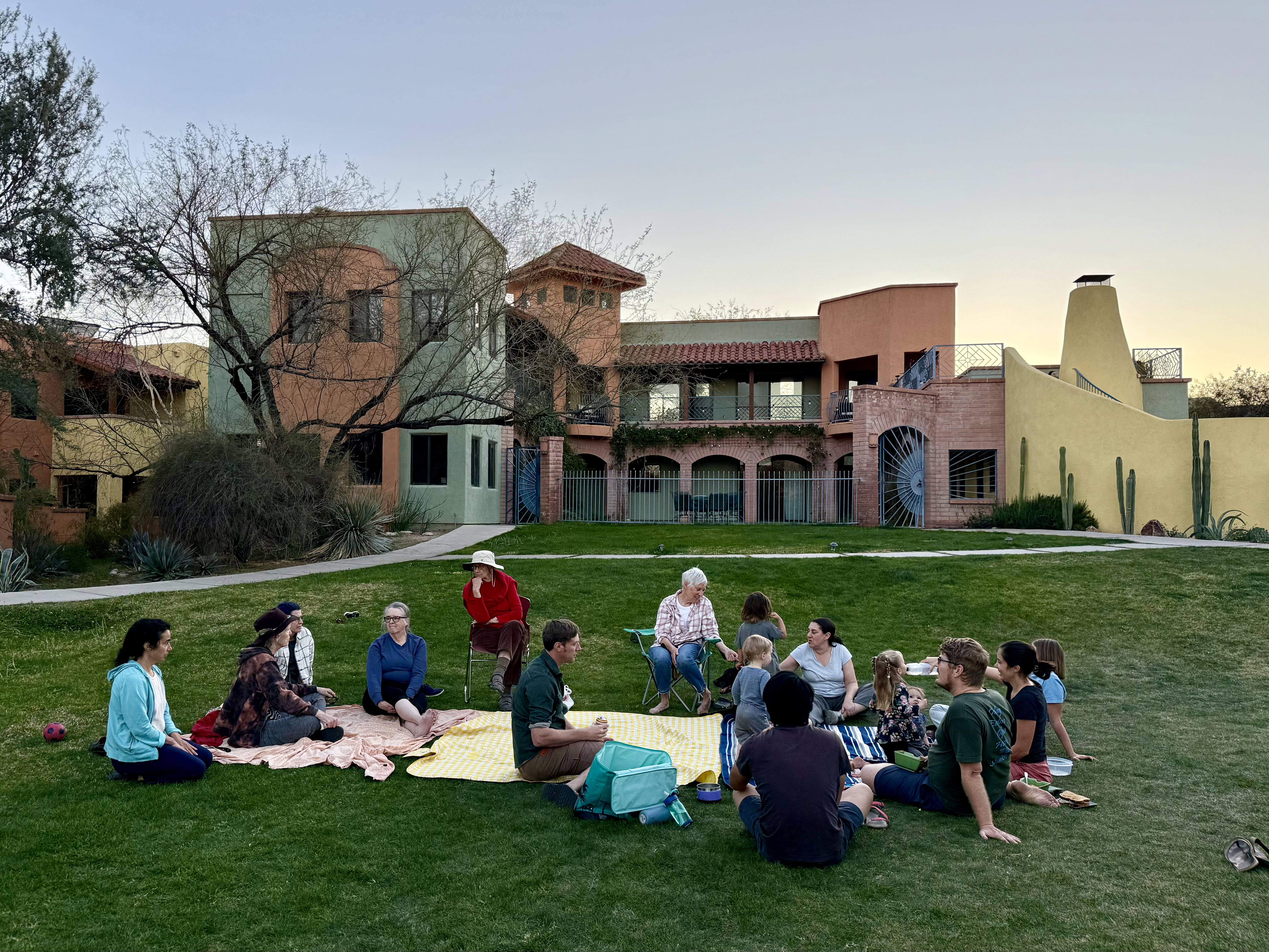Picnic on the central lawn